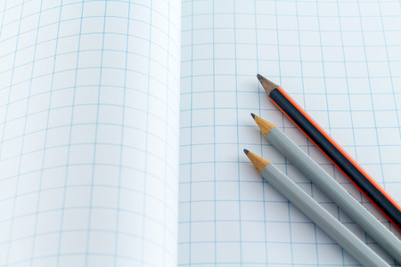 pencil for drawing on drawing paperの写真素材
