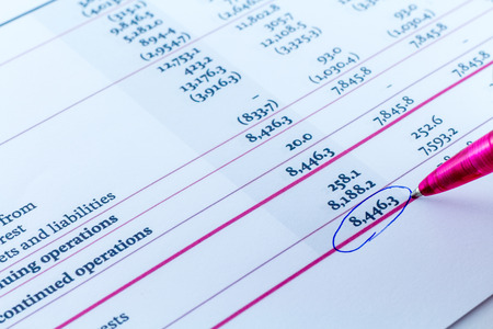 Financial Chart Business model statistics business man workplaceの写真素材