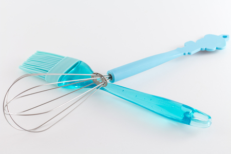 Bakery Utensils Kitchen Utensils for baking cooking cake pie bread or pastry isolated on white backgroundの写真素材