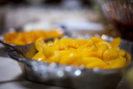 Catered wedding reception with strawberries, chocolate, punch, fruit, nuts, cheese 12の写真素材