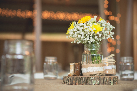 Wedding reception place setting detail 2の写真素材
