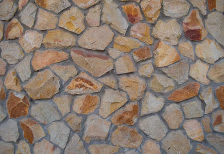 Stone beige orange wall for background, textures, can be used in computer games.の写真素材