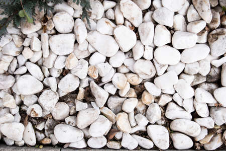 white stones for background or textureの写真素材