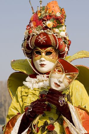 Venetian carnival costumeの写真素材