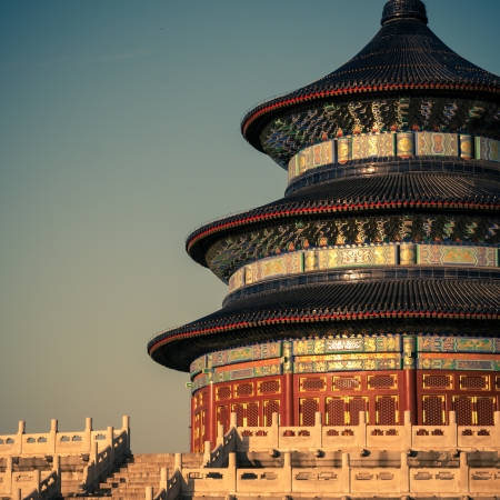 Temple of Heaven in Beijing, China の写真素材