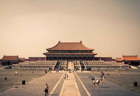 The Hall of Supreme Harmony at the Forbidden City のeditorial素材