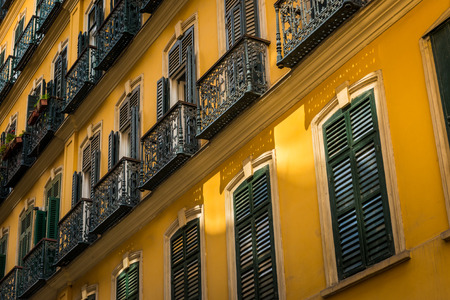 One of the many beautiful old buildings that line the streets of Istanbul.の写真素材