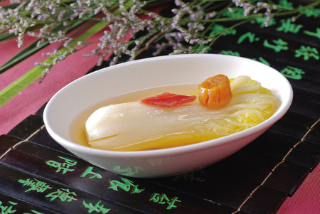 scallop cabbage soupの写真素材