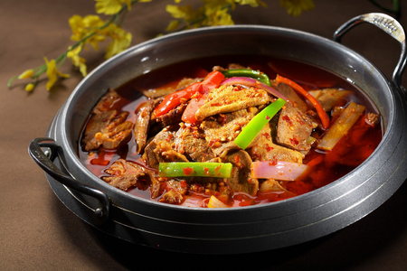 spicy beef slice Dry potの写真素材