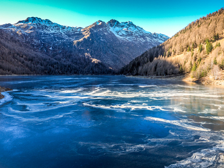 Dolomites. panorama of the Italian Alpsの写真素材