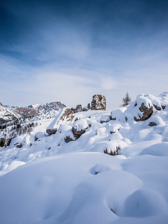 Dolomites. panorama of the Italian Alpsの写真素材