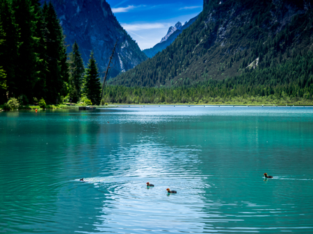 Dolomites. panorama of the Italian Alpsの写真素材
