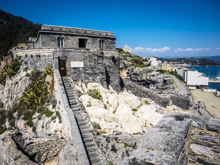 beautiful panorama of Cinque Terre in Liguria, Italy.の写真素材