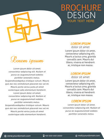Brochure designのイラスト素材