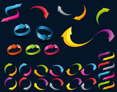 you can use arrows elements  vector to design banners, posters, backgrounds,..etc.のイラスト素材