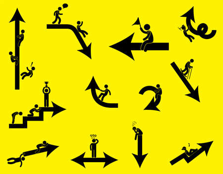 you can use Matchstick men and arrow vector to design banners, posters, backgrounds,..etc.