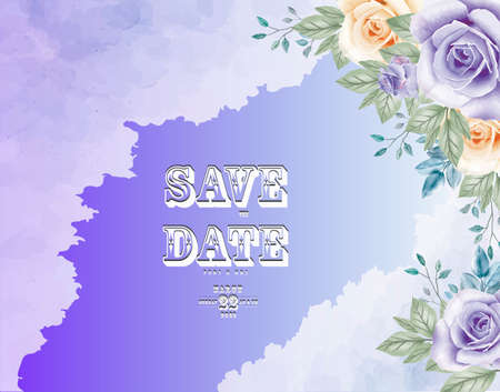 you can use Purple flower background wedding card vector to design banners, posters, backgrounds,..etc.のイラスト素材