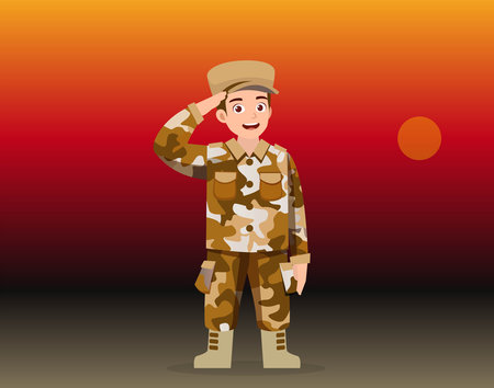 army captain icon cartoon character sketch to design banners, posters, backgroundsのイラスト素材