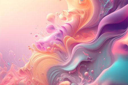 Abstract soft cloud background in pastel colorful gradationの写真素材