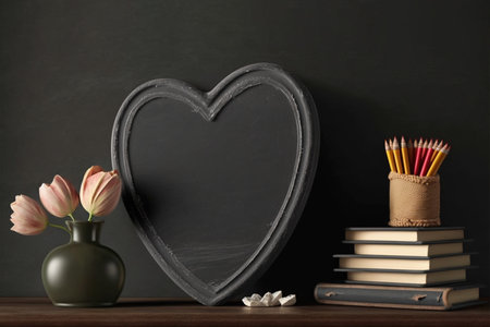 Valentine s Day product mockup with farmhouse, AI Generativeの素材