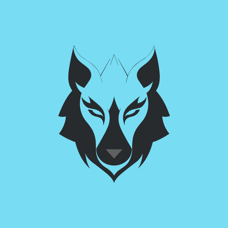 Simple Wolf Head Vector Logo Concept