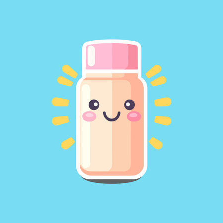 Glass bottle with drink icon vector illustrationのイラスト素材
