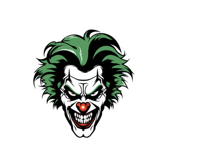 smile clown illustration for sport and esport teamのイラスト素材