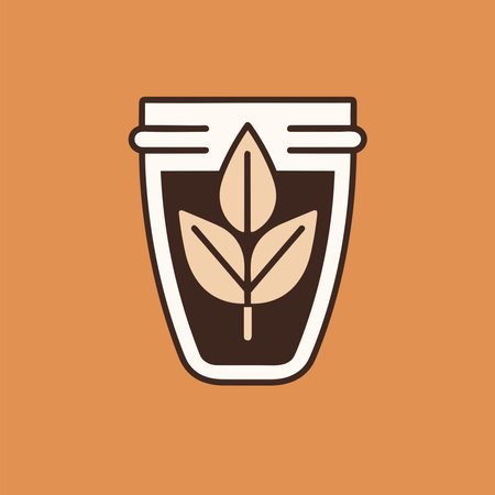 Organic Wheat Logo designs concept vectorのイラスト素材