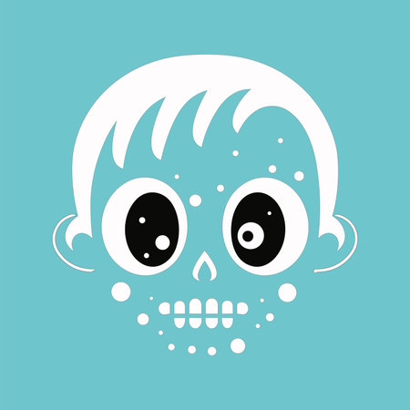 baby face halloween vector illustrationのイラスト素材