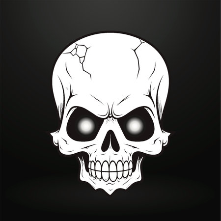 Broken Skull, A Symbol of Mortalityのイラスト素材