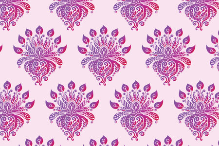 A Lovely and Royal Floral Patternのイラスト素材