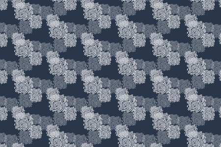 Abstract Blue and White Swirl Pattern Backgroundのイラスト素材