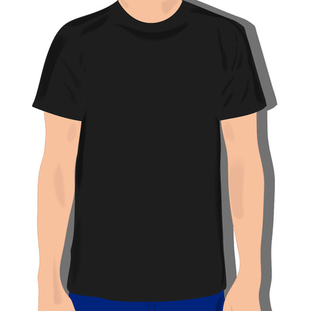 male t shirts, realistically painted T shirtのイラスト素材