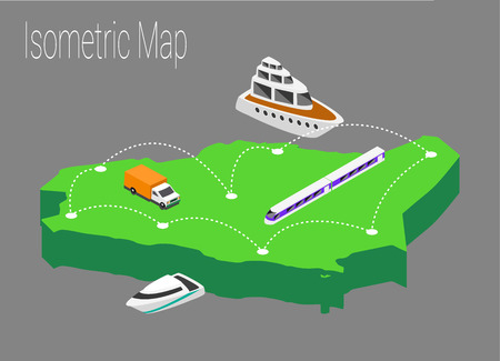 Map Saudi Arabia isometric concept. 3d flat illustration of Map Saudi Arabia.のイラスト素材