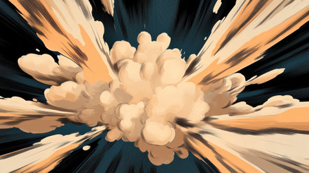 A captivating burst of soft pastel colors explodes with energy, creating an elegant flow. The swirling clouds and vibrant hues invite viewers into a world of creativity and imagination.の素材