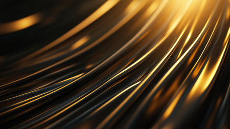 A beautiful lens flare softly illuminates flowing curves, creating a mesmerizing display of light. These shimmering patterns evoke a sense of tranquility and artistic elegance in motion.の素材