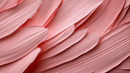An ultra close-up reveals intricate details of a soft pink embossed pattern. Each fold and curve creates a sense of movement and depth, showcasing artistic craftsmanship at its finest.の素材
