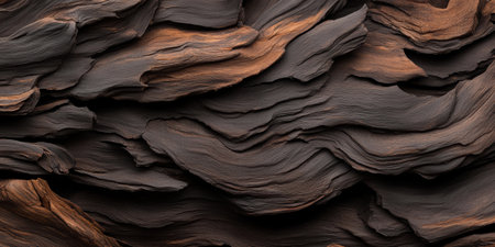 Close inspection reveals the mesmerizing patterns of tree bark, showcasing rich hues and unique grooves that tell the story of time, growth, and resilience in a forested habitat.の素材