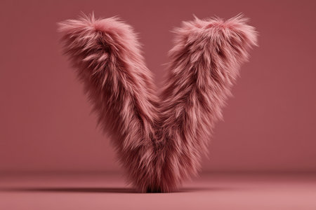 A voluminous letter V showcases a rich gradient of warm and cool tones, illuminated by professional lighting. It adds a unique touch to modern branding and creative design projects.の素材