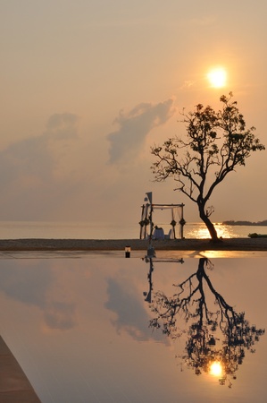 Shadow sunrise の写真素材