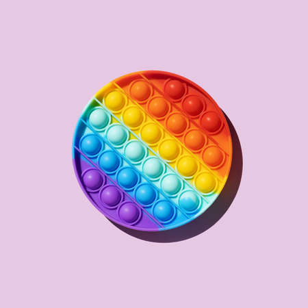 Square format anti stress popular push pop fidgetの写真素材