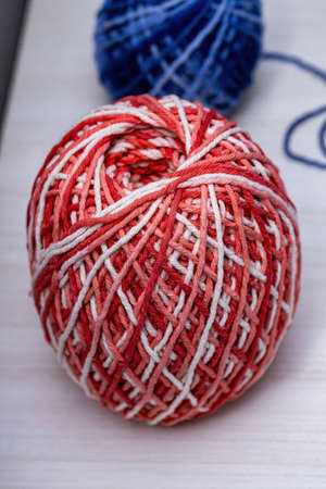 crochet thread with selective focusの写真素材