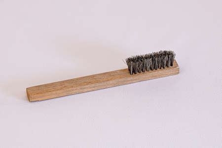 Small soft brush for cleaning leather products