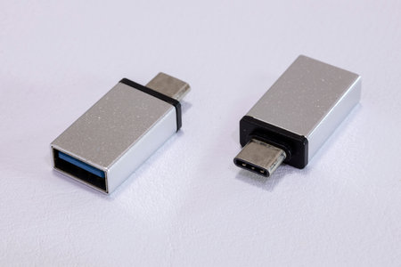 Small OTG adapter to use USB devices via a cell phone's micro usb