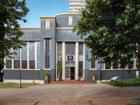 Goiania / Goias / Brazil - 02 01 2019: Museum Goiano Teacher Zoroastro Artiaga in PraÃ§a Dr. Pedro...