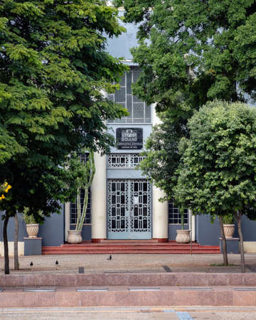 Goiania / Goias / Brazil - 02 01 2019: Museum Goiano Teacher Zoroastro Artiaga in PraÃ§a Dr. Pedro Ludovico Teixeiraのeditorial素材
