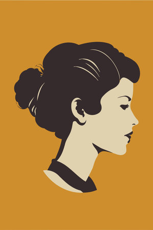 Illustration of adult woman illustrating international women's day with fictional character not based on real modelのイラスト素材