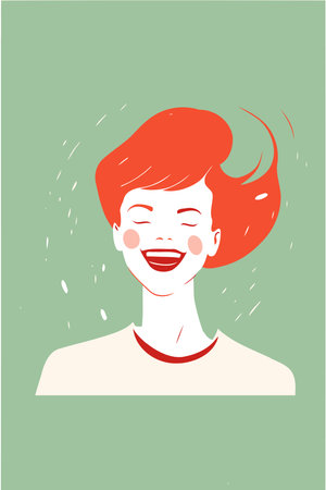 Illustration of adult woman illustrating international women's day with fictional character not based on real modelのイラスト素材