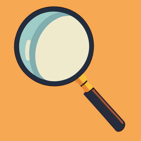 magnifying glass optical object isolated minimalistic vector illustrationのイラスト素材
