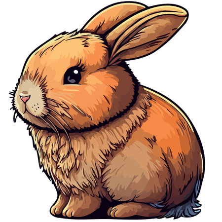 animal mammal rabbit bunny body vector illustration black and whiteのイラスト素材